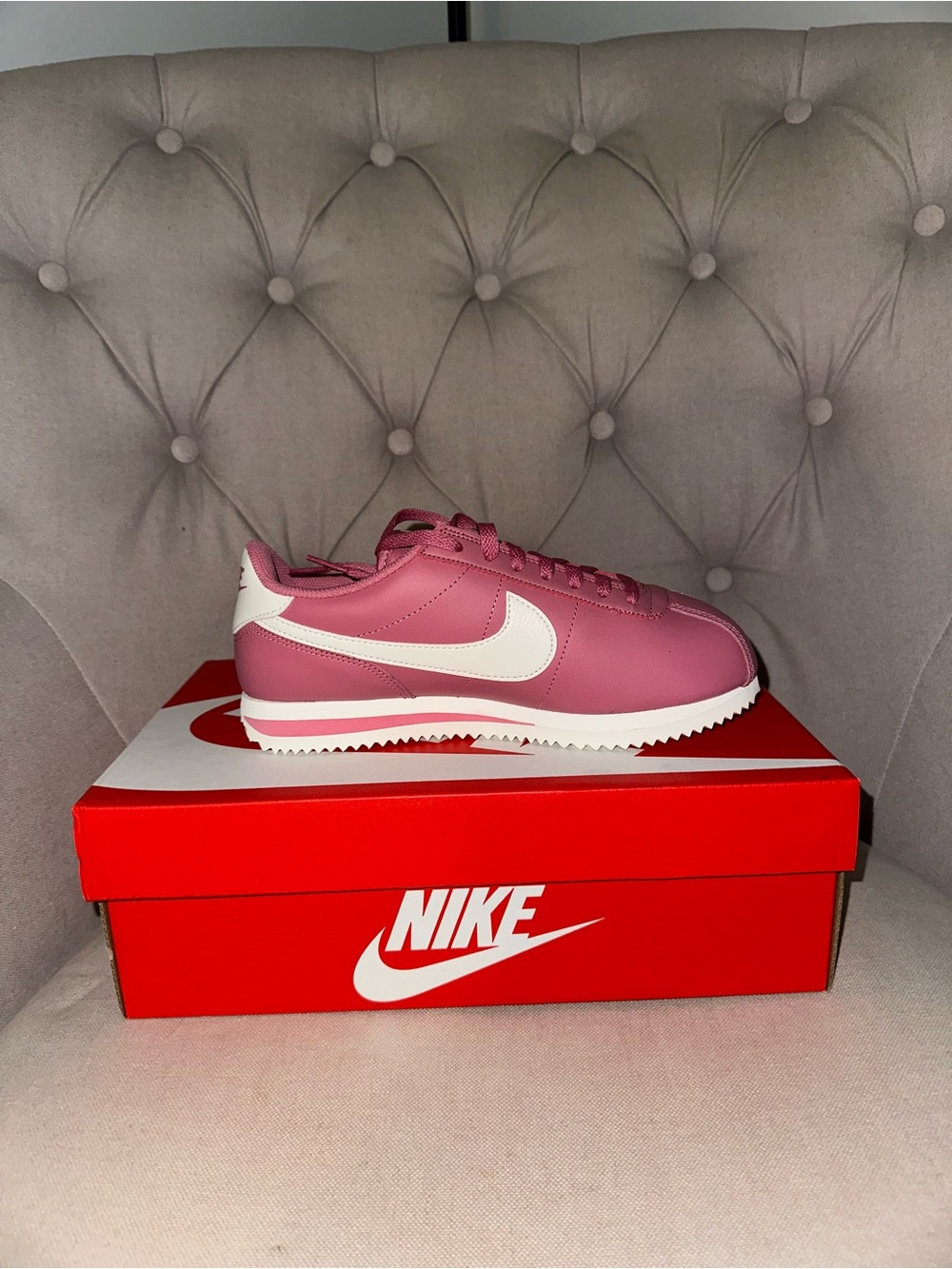 Pink Nike Cortez Sneakers - Picture 3 of 6